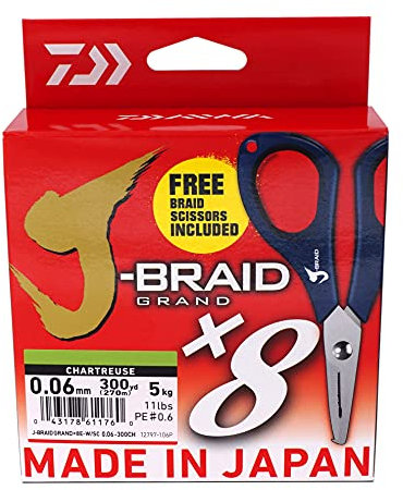 Daiwa J-Braid Grand X8E 0.13mm-270m CH