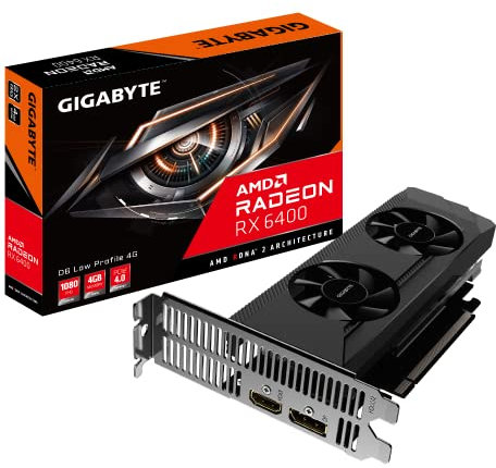 GIGABYTE RX 6400 D6 Low Profile 4G, GV-R64D6-4GL