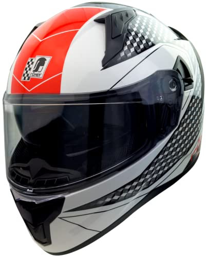 Roemer Motorradhelm mit integriertem Sonnenvisier, ECE Integralhelm mit Sonnenblende, Mopedhelm