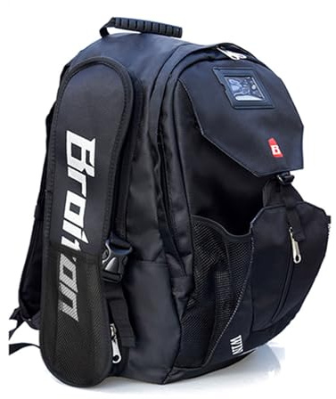 REIJAX Zaino Unisex in Oxford 1680D, Scarpe da Pattinaggio a Rullo Borsa per Stoccaggio,Pattini in Linea Pattini Zaino Scarpe da Skate Roller Borsa per Il Trasporto Facile-Black||34 * 20 * 46CM