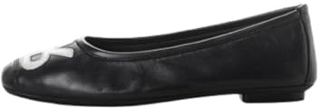 Reqins Ballerines HOPA Cuir Marine Argent (Marine, Système Taille Chaussures EU, Adulte, Femme, Numérique, Moyen, 37)