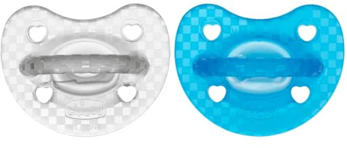 Chicco PhysioForma Sucette Luxe Fluo, en Silicone 16-36 Mois, Set de Sucettes Douces et Délicates, Soutiennent la Respiration Physiologique et Favorisent le Bon Développement de la Bouche, 2 Pièces