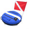 Marcador de buceo inflable compacto y portátil, ideal para aventuras de buceo (azul)