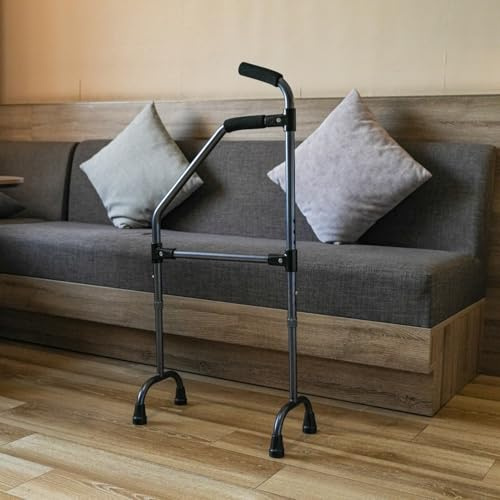 EASACE Gehhilfe Gehbock aus Aluminiumlegierung, Höhenverstellbar, Stehen Assistent，Treppensteighilfe für Treppensteiger ermöglicht es Ihnen