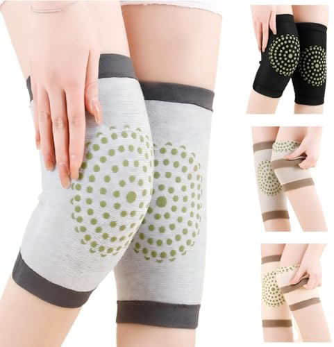 4Pcs Knee Support - Sport Knee Brace for Women Lightweight Compression Sleeve for Joint Pain, Arthritis, Yoga, Sports, Running, Walking, Men & Women