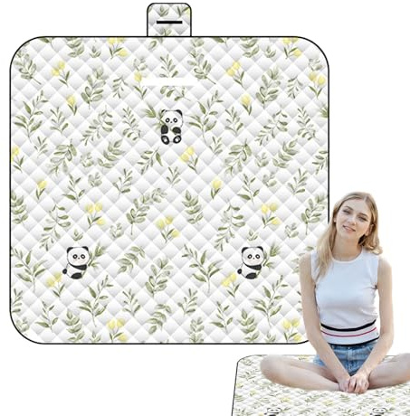 Quorvex Coperta da Picnic Impermeabile - Coperta Da Picnic Portatile - Tappeto con Motivo Animale 150x198 cm Resistente alla Sabbia per Gioco del Bebè Spiaggia Parco Camera da Letto Vacanza Divano
