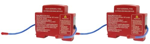 DIN Rail Retardant Device Dual-Line Household Flame Retardant Tool Non-Pollution Heat Aerosol Fire Extinguishers For Distribution Cabinet And Meter Box