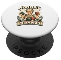 Squadra italiana di giocatori di bocce retrò Nonnas Champion PopSockets PopGrip Adesivo