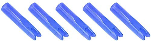 VGEBY 50 Stück Bogenpfeil Nocke, Tragbare Bogen Pfeil Nocke Einsatz Bogenschießen Zubehör Für 6Mm Welle(Blau) Schießen