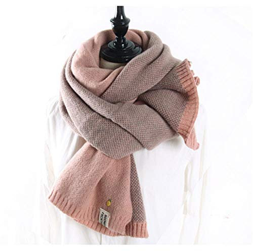 UKKD Schal: Kaschmirschals Frauen Winter Rosa 220 cm