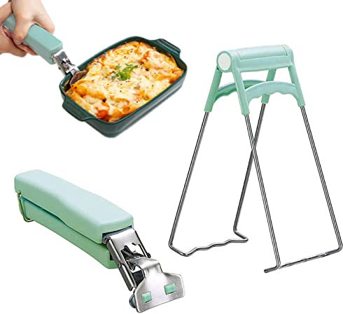 Sunbbingsp Lot de 1 pinces à aliments chauds, pinces à four, pour déplacer la plaque chauffante Bol Plateau Instant Pot (Vert)