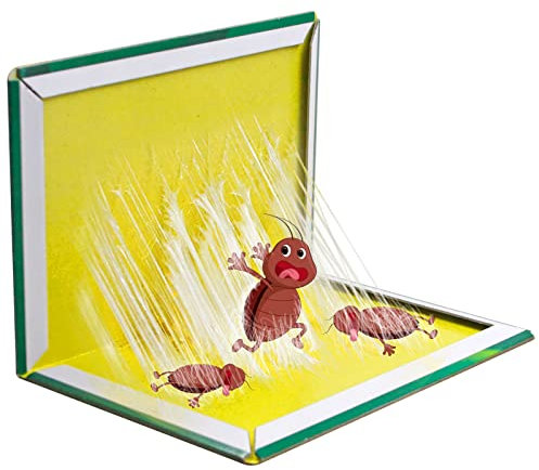 Jaydear Pest Sticky Pads Trap, 12 Pack Multi-Use Glue Traps/Pest Sticky Board, Extra Strong Glue Sticky Board Trap, Effective Traps for Outdoors, Home, Garden & Office