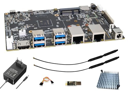 youyeetoo Banana Pi BPI-F3 Industrietaugliches Entwicklungsboard, Integrierter SpacemiT K1 RISC-V Octa-Core CPU, 8-Core, 2.0 Tops AI Rechenleistung (4GB RAM, 16GB eMMC)