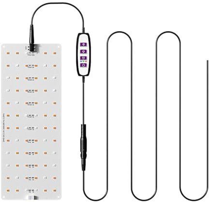 Kavolet Pflanzenlampe LED, Beleuchtung LED Pflanze wachsen Licht, Pflanzenlicht für Zimmerpflanzen, Indoor Quantum Board Pflanze Fülllicht hängen Pflanzenlichter 72 LEDs Wachsen licht 12V