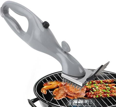 Cepillo de Parrilla para Barbacoa, Cepillo de Vapor Portátil de Acero Inoxidable para Barbacoas Al Aire Libre y Accesorios de Parrilla, Cepillo Limpiador de Parrilla de Vapor de