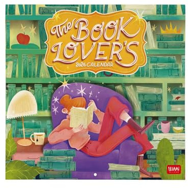 Legami - 2026 Wall Calendar, Book Lover's Large Wall Calendar, 12 Months and Yearly Planner, in 6 Languages, Space for Notes, Zodiac Signs, International Holidays, 30 x 29 cm