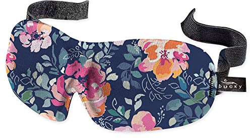 Bucky 40 Blinks No Pressure Eye Mask for Travel & Sleep, Midnight Floral, One Size, Midnight Floral, 1 Count (Pack of 1), Casual