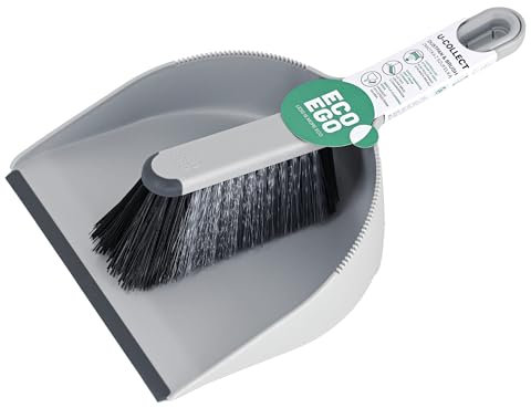 Eco Ego Handfeger Und Schaufel Besen Und Kehrschaufel Set Kehrblech Kehrset Kehrgarnitur Mit Kombination Von Harten Und Weichen Borsten U-Collect