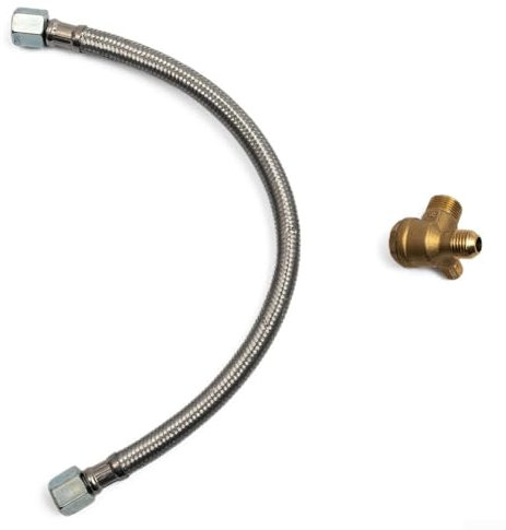 2 Pz/set 350 Millimetri In Acciaio Compressore D'aria Tubo Flessibile Pompa Aria Valvola di Ritegno Tubo di Collegamento Valvola Compressore D'aria Ricambi Accessori