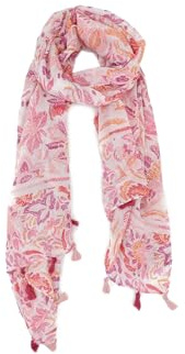 QUEEN HELENA Sciarpa Leggera Colorata Foulard Elegante con Fantasia Donna SC122