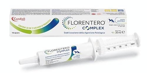 Florentero Complex Pasta apetecible 30 ml, alimento complementario dietético para perros y gatos para la estabilización de la digestión fisiológica