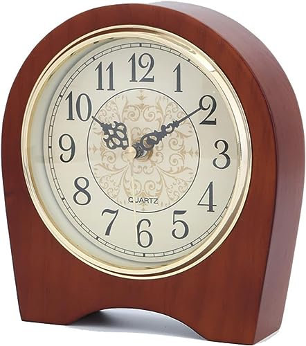 Elegante orologio decorativo da nonno, 17,8 cm, in legno, per caminetto, scrivania, mensola e regalo per la casa, per decorare il soggiorno Orologio a nonno decorativo