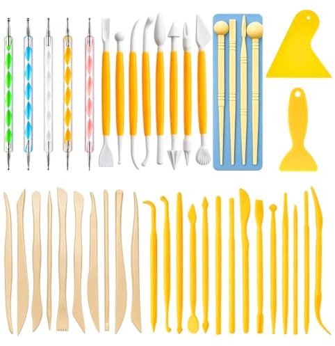 43 PCS Air Dry Clay Tools, Clay Modelling Tools, Modelling Clay Tools