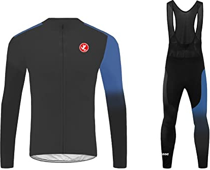 UGLY FROG Kurzarm/Langarm Komplettes Set 2021 Herren Radtrikot Set Fahrrad Trikot Langarm/Kurzarm +Bib Kurze Hosen/Lange Hosen Radhose mit Sitzpolster Frühling, Sommer und Herbst