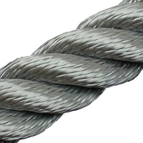 Handlaufseil 40mm -Soft Touch - 4fach geschlagen Farbe: grau