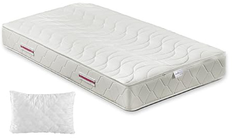 ITALYMATERASSI Materasso Singolo MEMNATURE Sfoderabile 80x190 cm in Memory Foam con 1 Cuscino, Alto 20 cm, Antiacaro e Antibatterico, Dispositivo Medico Detraibile, Made in Italy
