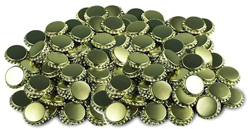 Generico 200 Tappi Corona 26mm Colore Oro Interno Mastice