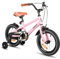 STITCH Vélo Enfant 16 Pouces pour garçons et Filles de 5 à 7 Ans,Vélo Enfant 16 Pouces avec stabilisateurs, Rose