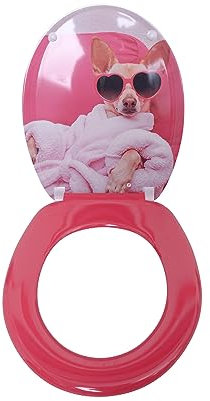 VEREG Duroplast WC-Sitz Chill out mit Absenkautomatik für geräuschloses Schließen, ovale Form, angenehmer Sitzkomfort, max. belastbar bis 150 kg