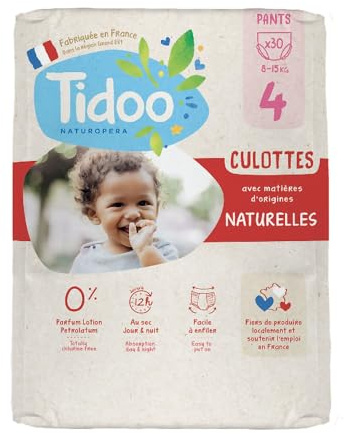 Tidoo T4-30 couches culottes d'apprentissage écologiques (8-15kg)