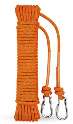 Lkw Ogechi 5M/8M/10M/13M Duty Steel Core Washing Line with 2 Hooks and Clips for Outdoor Garden Camping, Diameter 9mm Thick Strong Rope Clothesline for Outdoor & Indoor