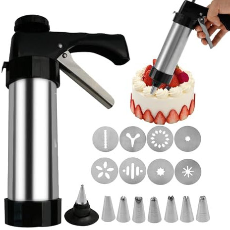 Macchina di pressatura per biscotti robusta: macchina per biscotti durevole, disegni creativi affidabili | Macchina per biscotti fatti in casa facile da usare, macchina per i biscotti