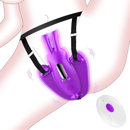 Sex Spielzeug für die Frau Paare Butterfly Vibration für Frauen Klitoris, Strapon Auflegevibrator für Frauen mit Fernbedienung 10 Vibrationsmodi, Sexspielzeug für Paare Extrem Sex Mini Vibrator