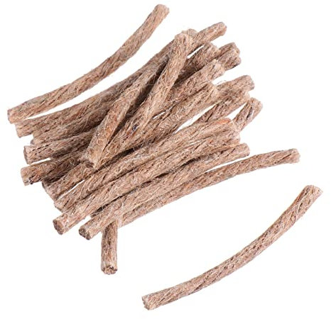 KOMBIUDA 20pcs Beeswax Twine for Camping Fire Starter Rope Wick Cord for Outdoor Bbq and Hiking