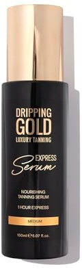 Dripping Gold Luxury Tanning Express Serum - Medium | Fast-Acting, Hydrating & Streak-Free Self Tan | 150ml