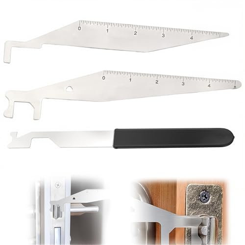 NHQZ 3 Pieza Ganzúas Cerrajería Profesional, Llave maestra, Abrazadera de palanca multiusos para huecos de puertas, Adecuada para bomberos y cerrajeros