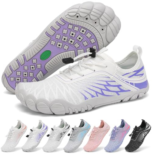 SAGUARO Barefoot Zapatillas Mujer Zapatos Minimalistas Ligeras con Puntera Ancha, 35-43 EU