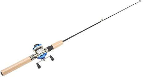 Bonbela A75L Ice Fishing Rod Kit Portable Winter Fishing Pole Set Fishing Tackle Gear Equipment with Reel Floats Storage Bag for Fathers Sons Husbands