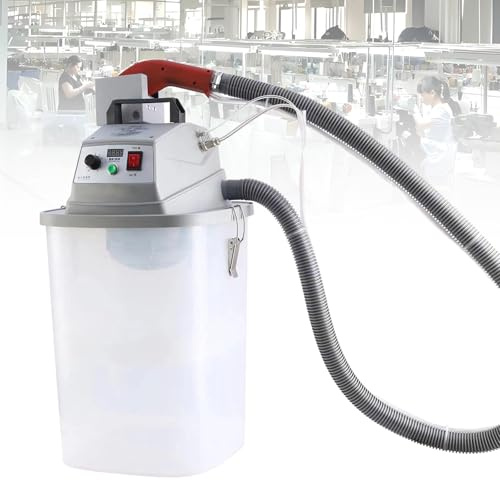 SIMPLEusQ Fabric Thread Trimmer,Automatic Cutting Machine,with 30L Bucket,Stepless Speed Control,for Garment Factories