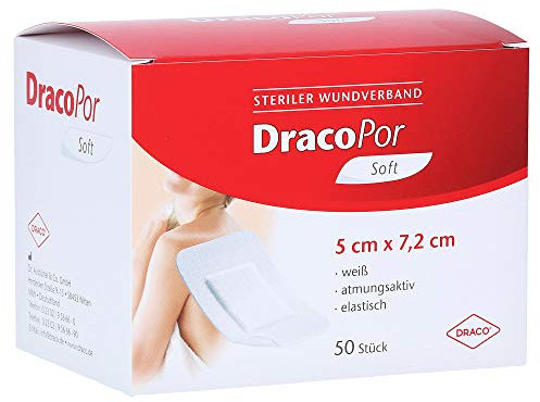DRACOPOR Wundverband 5x7,2 cm steril 50 St