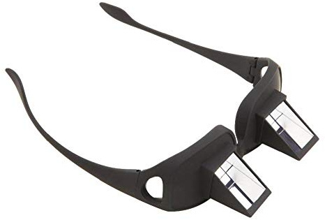 Inception Pro Infinite Occhiali Periscopici - Prismatici - Visione Orizzontale - Prisma per leggere sdraiati a letto o sulla spiaggia - Unisex Uomo e Donna - Nuovo Modello - Nero