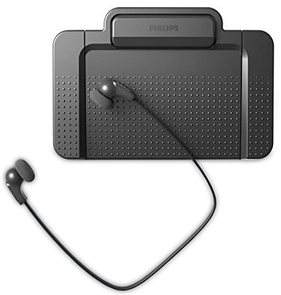 Philips LFH7277/08 SpeechExec Transcription Kit, Ergonomic USB Foot Switch ACC2330, Stereo Under Chin Headphones LFH0334, Includes Playback Software SpeechExec Pro 2-Year ABO