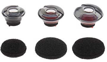 eMagTech Set mit 6 Silikon-Ohrstöpseln Ohrstöpsel Schwamm-Ohrpolster Kompatibel mit Plantronics Voyager 5200/5220 /5210 Serie Drahtlose Bluetooth-Kopfhörer Größe L M S