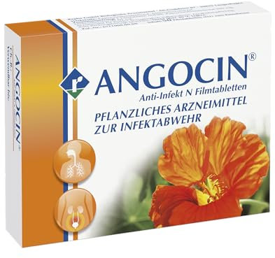 ANGOCIN Anti-Infekt N - pflanzliches Arzneimittel zur Infektabwehr - bei Erkältungskrankheiten und Blasenentzündungen - 1 x 50 Filmtabletten