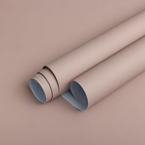 Timeet Papier Peint Autocollant Rose Foncé Film Adhésif pour meubles En Vinyle Imperméable Décoratif 40CMx3M Étanche Pour meubles murs armoires