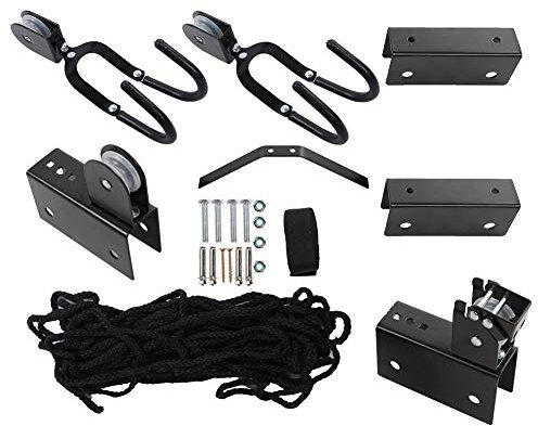 Itonash Kajak-Hebebühne, Kajak-Hebebühne, Garagenaufbewahrung, Kanu-Hebebühnen, 125 Pfund Kapazität Kajaks, Kanus, Fahrräder, Frachtbox oder Leiter-Lagerung